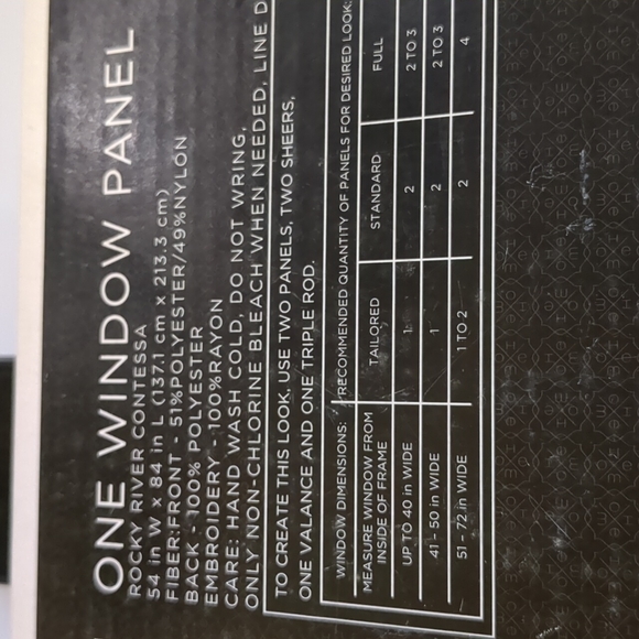 2 Panels Target Home Rocky River Contessa Curtains 54x84 NEW - Picture 5 of 6